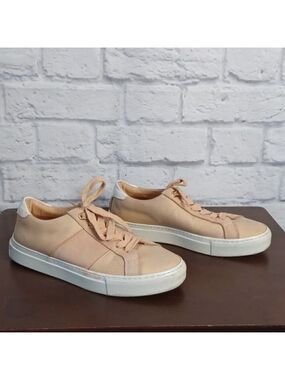 GREATS Sneakers Blush Pink Suede Mesh Italian Leather Size 7.5 Womens